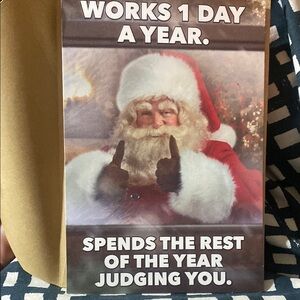 Festive Santa Claus Holiday Card